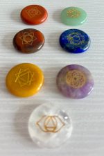 SET 7 CHAKRAS, grabado en piedras naturales